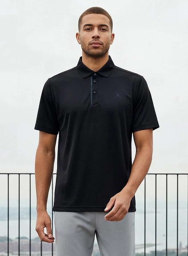 آكتف تي شيرت بولو رجالي مطاطي للأداء